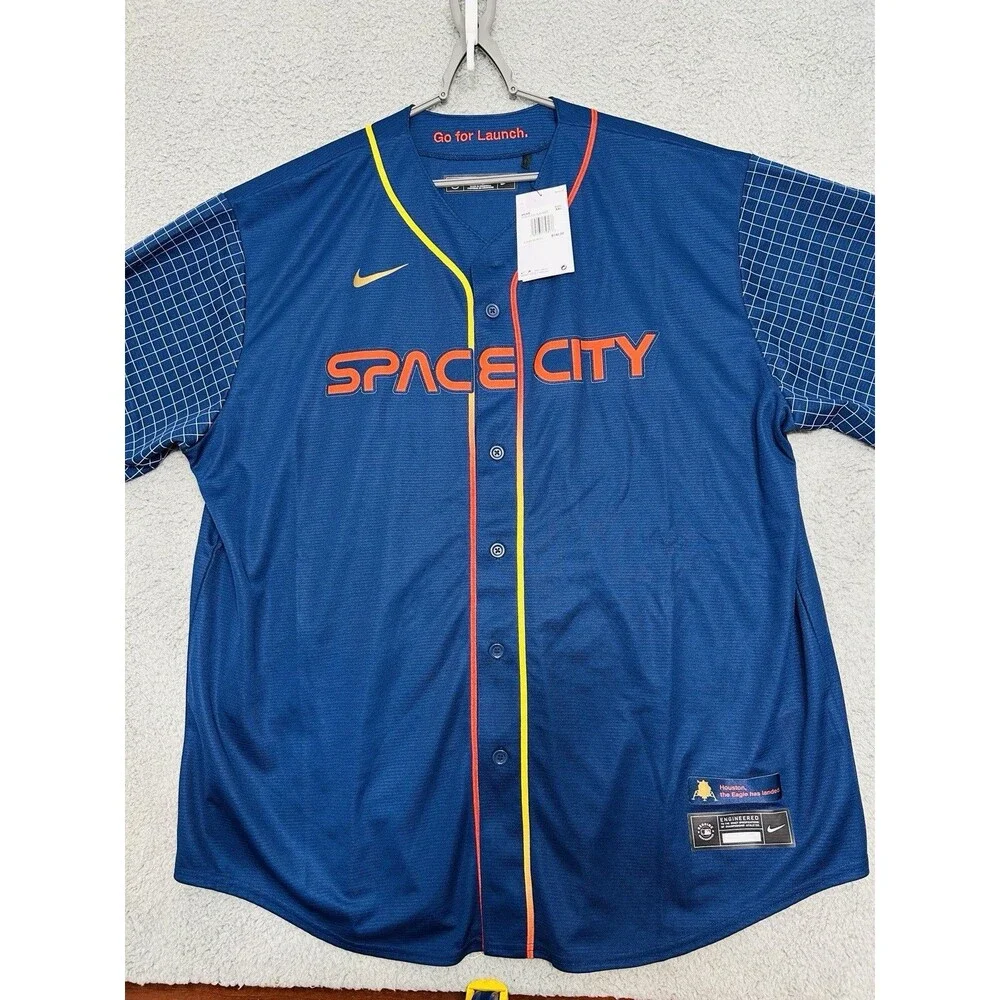 Nike Men’s 2XL Houston Astros Space City City Connect MLB Baseball Jersey
